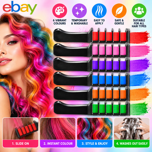 Hair chalk instant temporary - hair,