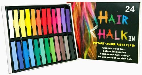 Hair chalk colors set - 24,