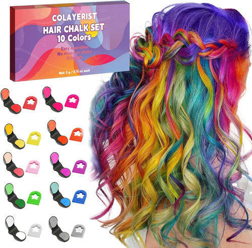 Hair chalk for girls - chalk,