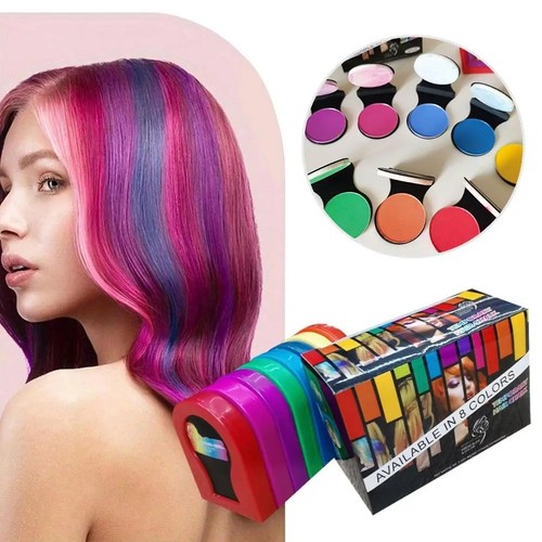 8pcs hair chalk powder - set, –