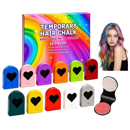 Colors temporary hair - 12, chalk