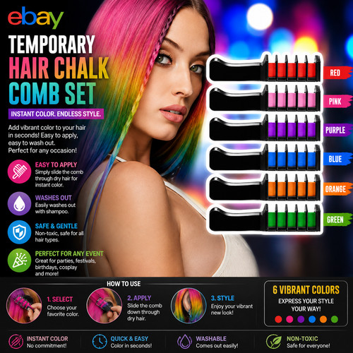 Hair chalk instant temporary - hair,