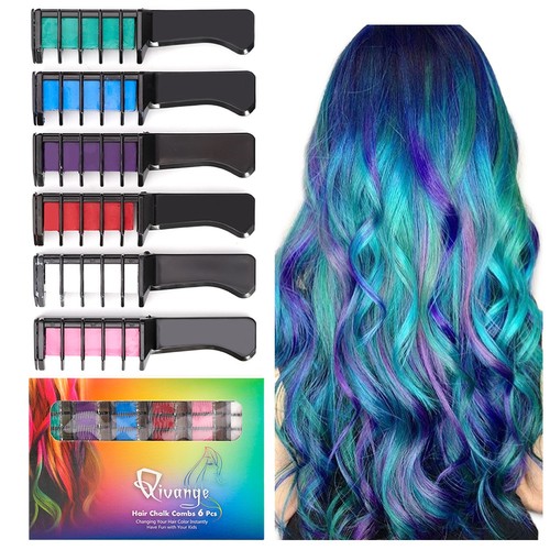 Temporary hair chalk comb - temporary,
