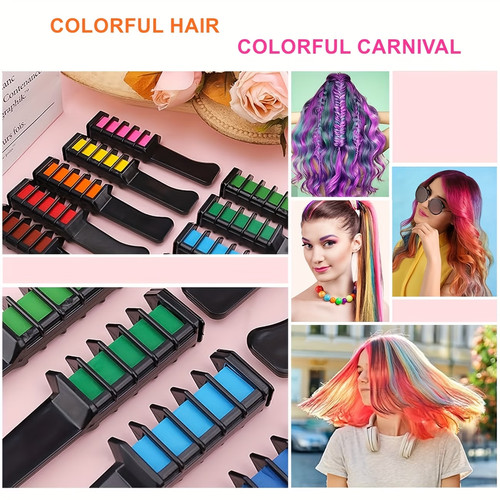 10pcs washable hair chalk - 10pcs,