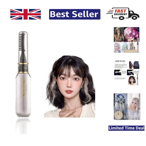 Easy wash white hair chalk - white,