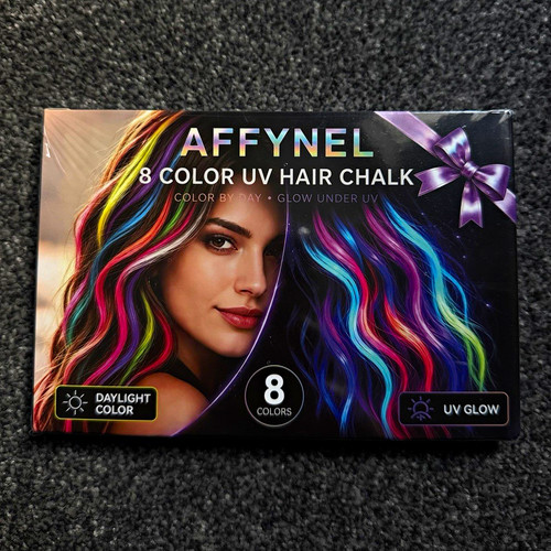 Affynel hair chalk set 8 - uv,