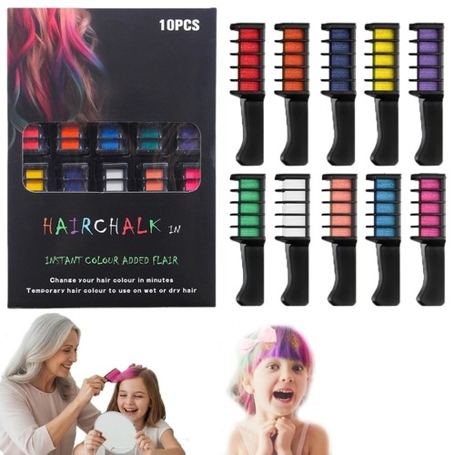 10pcs washable hair chalk - hair,