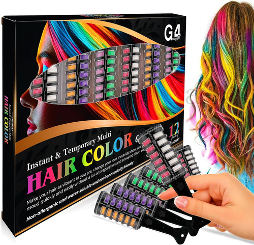 Hair chalk comb set - 2-in-1,