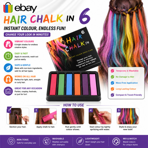 Hair chalk temporary - chalk,