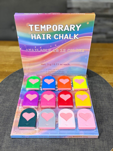 Temporary hair chalk set kit - temporary,