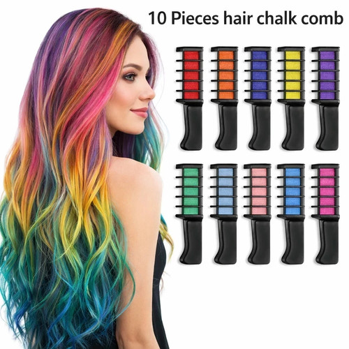 10pcs washable hair chalk - 10pcs,