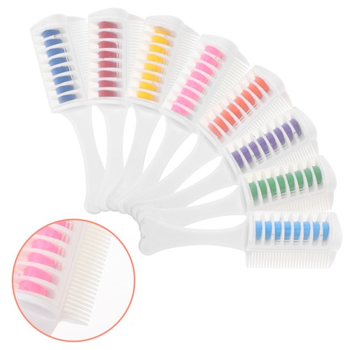 8pcs reusable hair chalk combs - reusable,