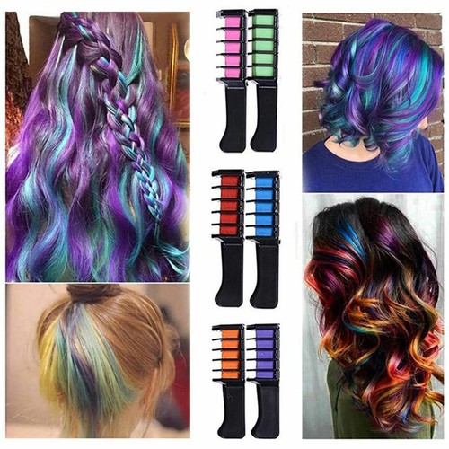 Colors kids hair chalk - hair, comb